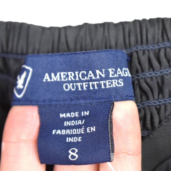 American Eagle Dress 8 Womens Sequin Strappy Gray Mini Stretch Polyester Party - Picture 4 of 9